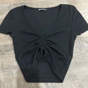 Zara cropped T-shirt